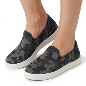 Rothy's Camo Slip-On Sneaker Sustainable Washable Knit‎ Comfort Flat Athleisure